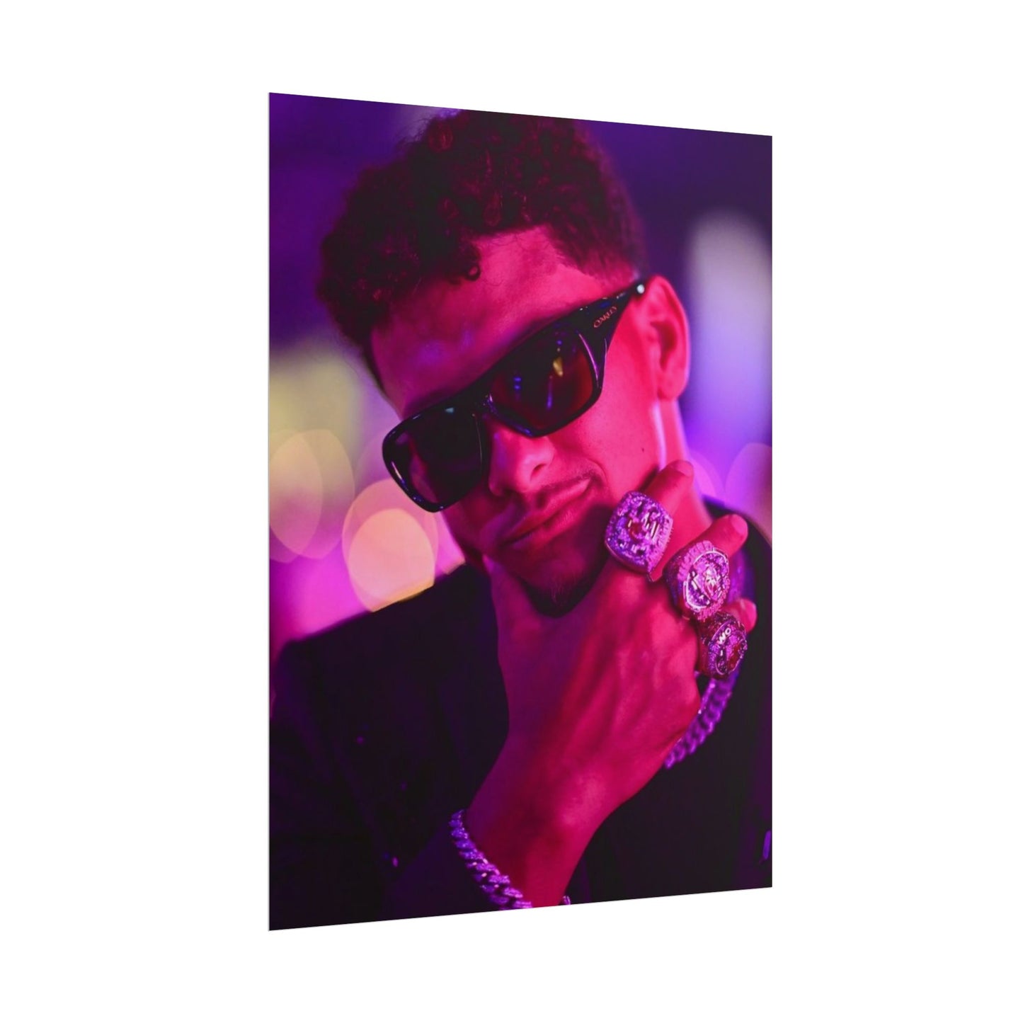 Patrick Mahomes 3x Super Bowl Champion Poster