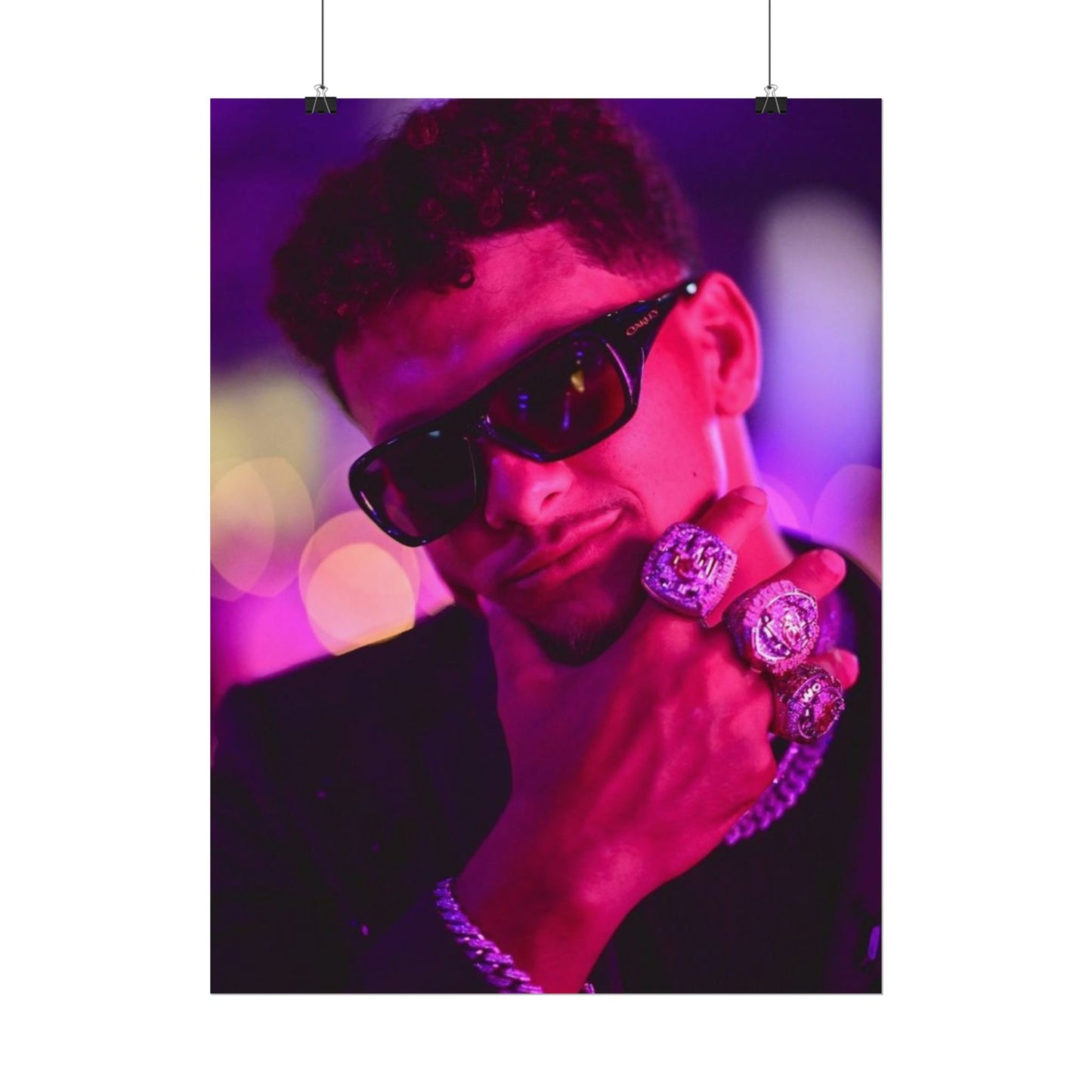 Patrick Mahomes 3x Super Bowl Champion Poster