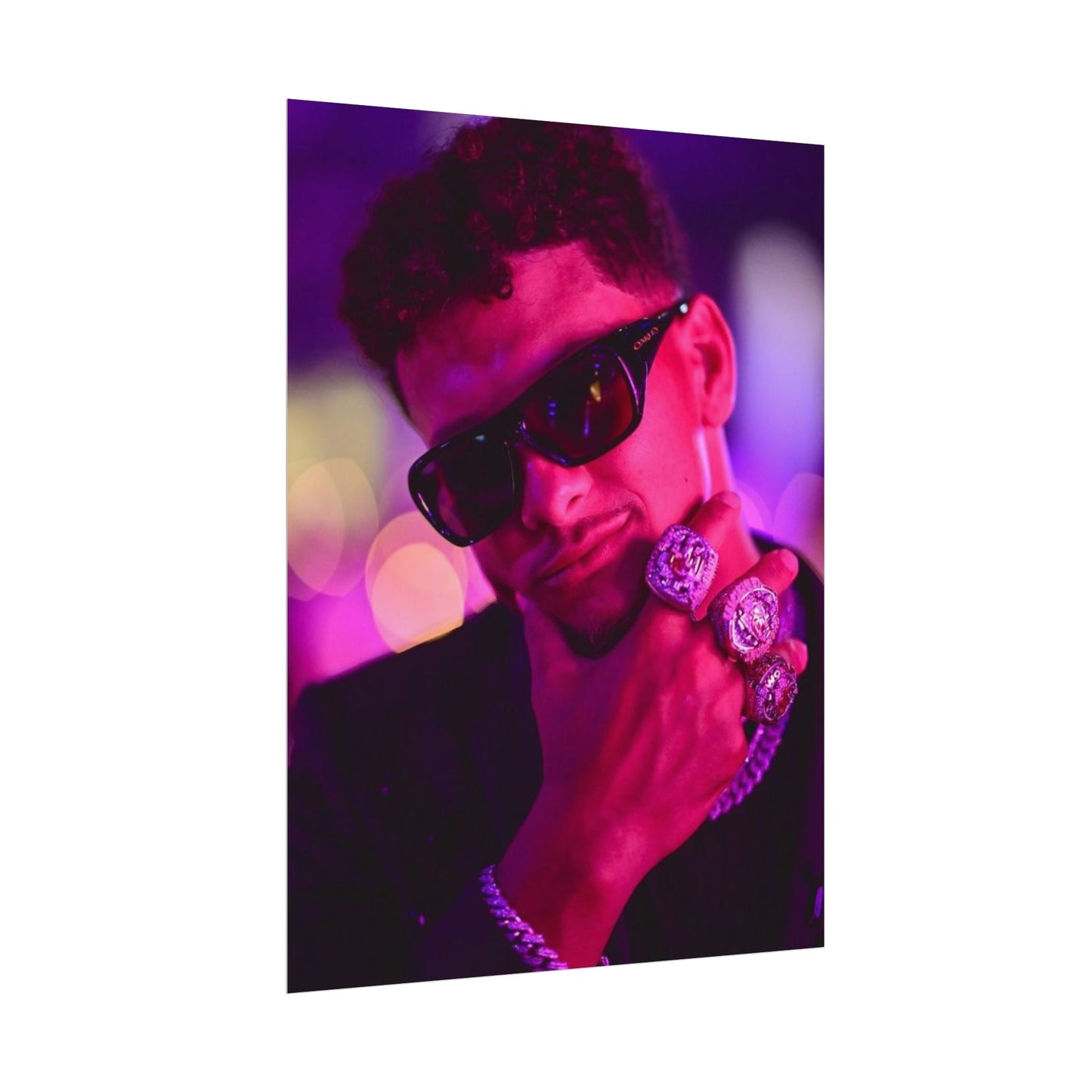 Patrick Mahomes 3x Super Bowl Champion Poster