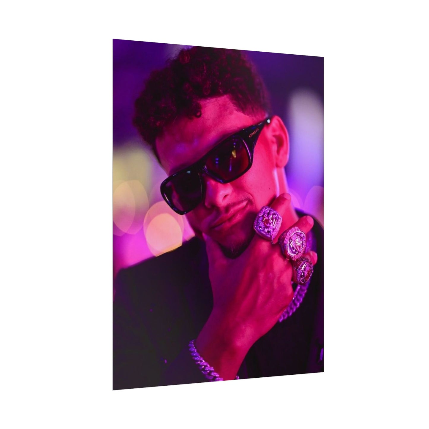 Patrick Mahomes 3x Super Bowl Champion Poster